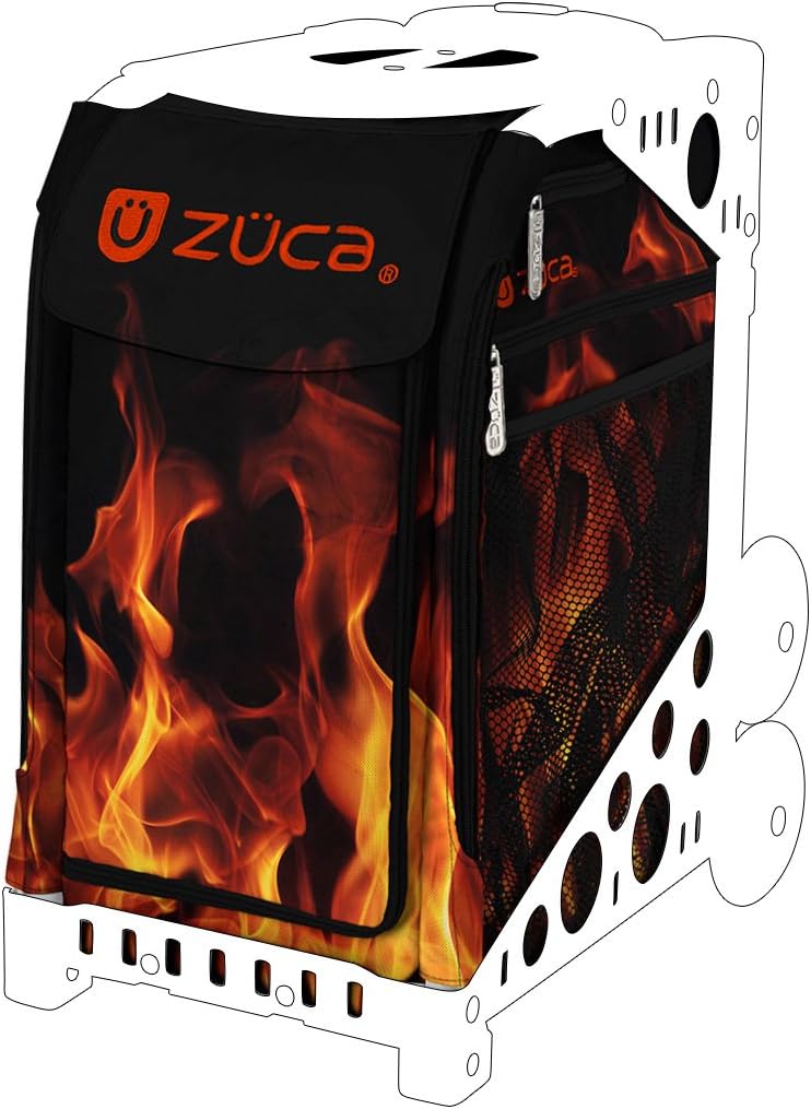 ZUCA Blaze Sport Insert Bag Bag Only  Red Hot Flames Design