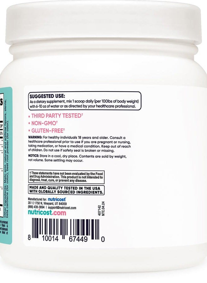 Nutricost Creatine Monohydrate Powder for Women, Micronized, Peach Mango, 100 Servings - Vegetarian, Non-GMO, Gluten Free - Image 4