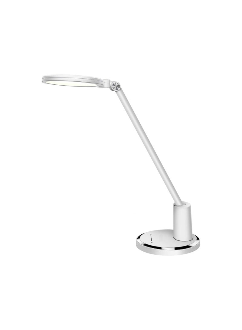 Captaintech LED Eye-Caring Table Lamps, 5 Lighting Modes 10 Brightness Levels Desk Light, Dimmable Foldable Desk Lamp with Touch-Sensitive Control for School, Office, Reading, Bedside - Image 1