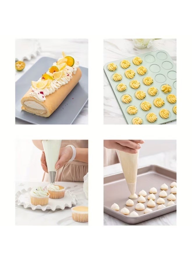 AMM 100 PCS Reusable Non-Slip Piping Bags for Cake Icing & Dessert Decoration | Pastry Bags for Frosting, Cream, Cookies & Baking - Image 5