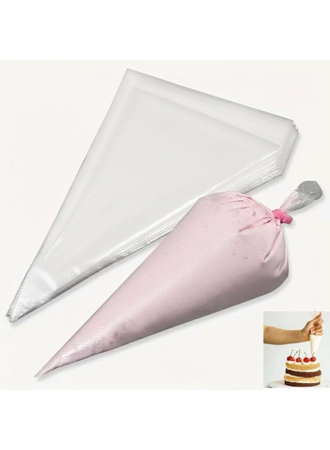 AMM 100 PCS Reusable Non-Slip Piping Bags for Cake Icing & Dessert Decoration | Pastry Bags for Frosting, Cream, Cookies & Baking - Image 1