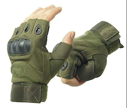 serveuttam Leosportz Riding Gloves for Men Women Half Finger Rider Gloves with for Bikers - Image 3