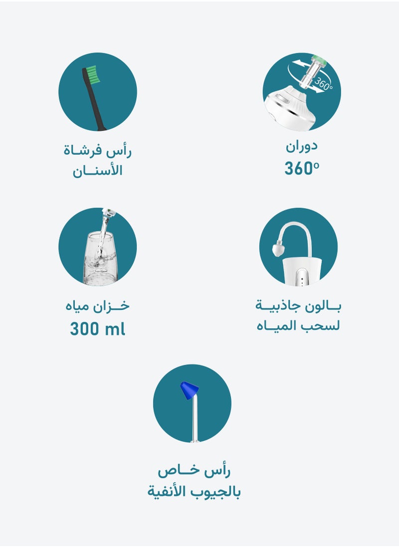ويكسانا - ويكسانا خيط الاسنان المائي بـ 6 رؤوس-300 مل - Image 1