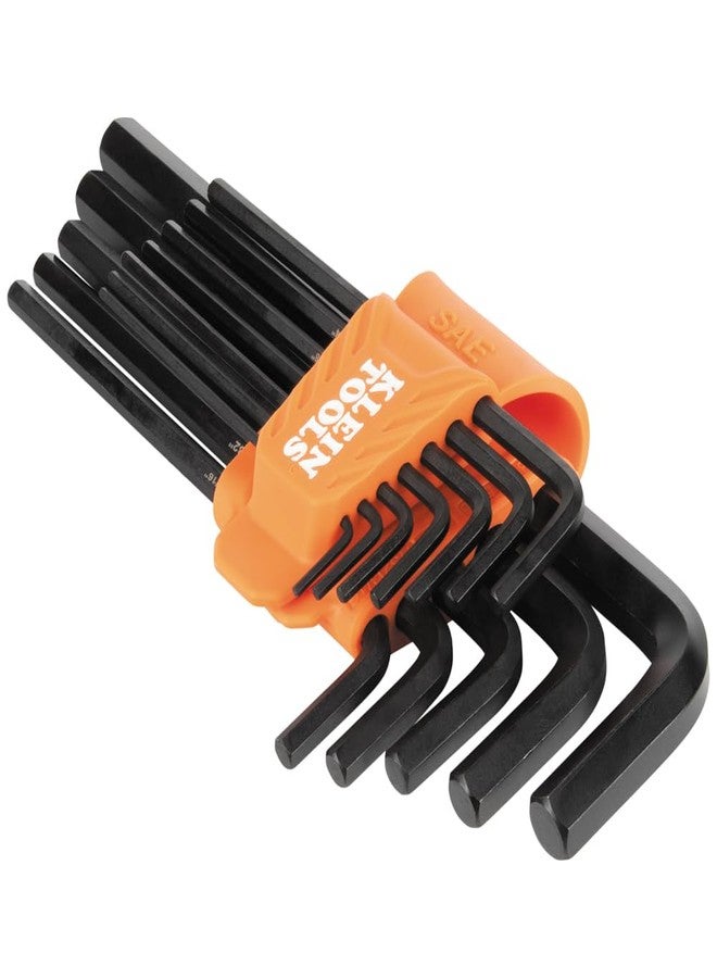 Klein Tools LS12 12-Piece Long-Arm Hex Key Set, SAE, Heat-Treated, L-Style Keys Sizes 1/16-Inch to 3/8-Inch, Twist-to-Lock Case - Image 3