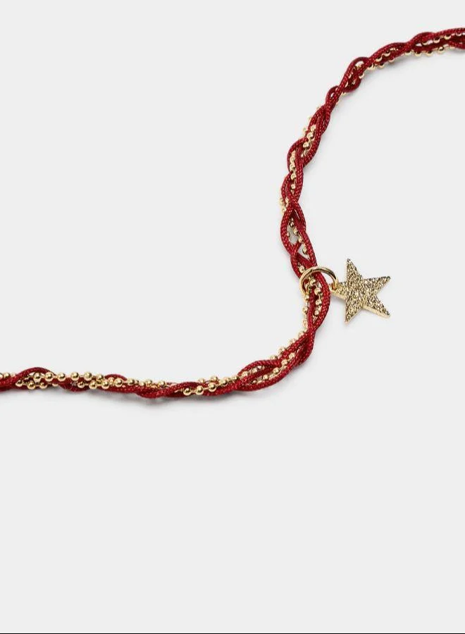 بارفوا سوار مع حبل وتعويذة نجمة