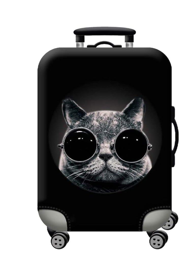 GGEROU غطاء حقائب، واقي حقيبة للعجلات، 18/24/28/32 بوصة أغطية حقائب قابلة للغسل مضادة للغبار ومقاومة للخدوش، غطاء حقائب السفر، يناسب حقائب 22-30 بوصة (M(22 بوصة-24 بوصة)) - Image 1