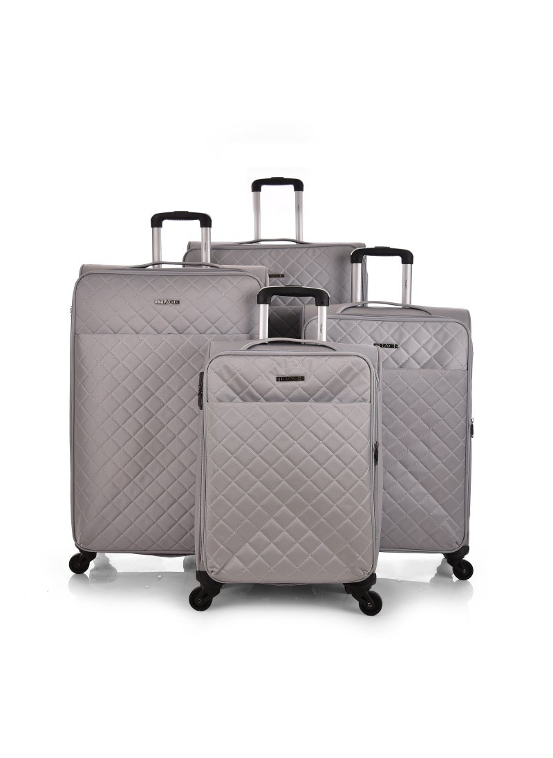 Track - Track Luggage Soft Fabric Trolley Travel Bag 4 Piece Set Size 20/24/28/32 Inch 8079/4P - Image 1
