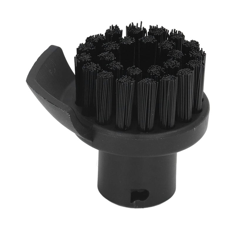 Steam Cleaner Round Brush Replacement Black ABS Nylon Scraper Design Compatible SC Series - Image 2
