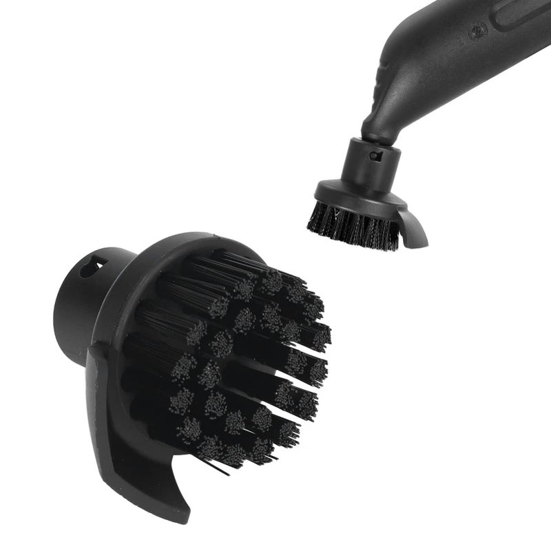 Steam Cleaner Round Brush Replacement Black ABS Nylon Scraper Design Compatible SC Series - Image 4