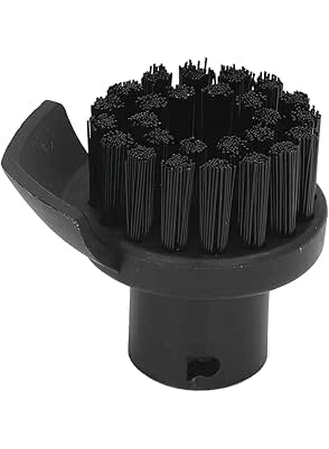 Steam Cleaner Round Brush Replacement Black ABS Nylon Scraper Design Compatible SC Series - Image 1