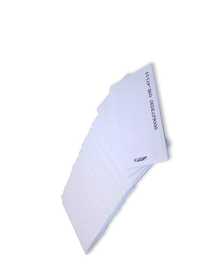 althiqahkey RFID 125khz Proximity clamshell ID thick card TK4100(number printed card) compatible with EM4100 support ID Smart card entry access control system,key card,membership card Not for Copy 50  pieces  - Image 2