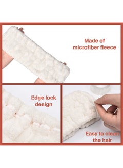 Chuangdi 3 Pieces Spa Headband for Women Facial Makeup Headband Soft Terry Cloth Hairband for Washing Face Mask Spa Shower Gifts(Blue, Pink, White)  - Image 3