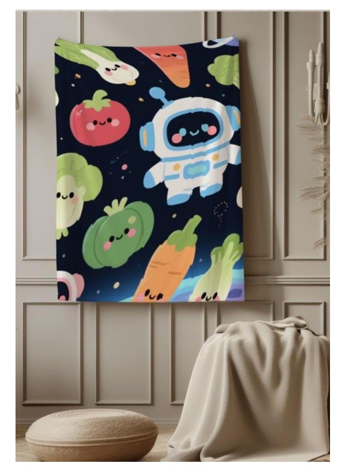 عام بطانية رقيقة من الفانيلا الكرتونية للأطفال أو الطلاب (دافئة ومريحة ومناسبة للنوم والألعاب) 100 سم * 150 سم - Image 4