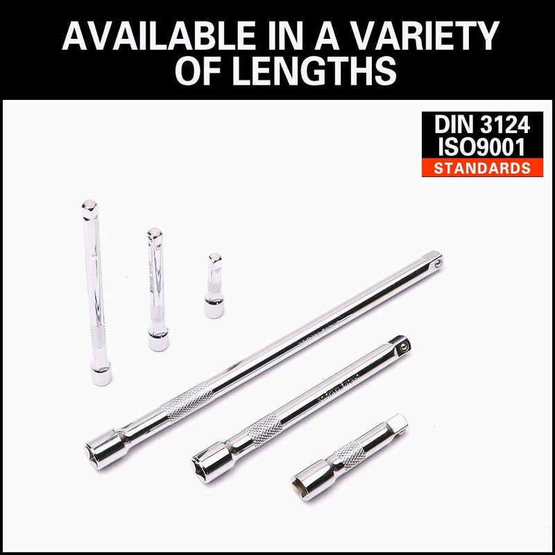 HORUSDY 9-Piece Socket Extension Bar Set, Ratchet Extension Bar Set,1/4", 3/8", and 1/2" Impact Drive Socket, Drive Tool Accessory, CR-V Steel Storage Tray - Image 3