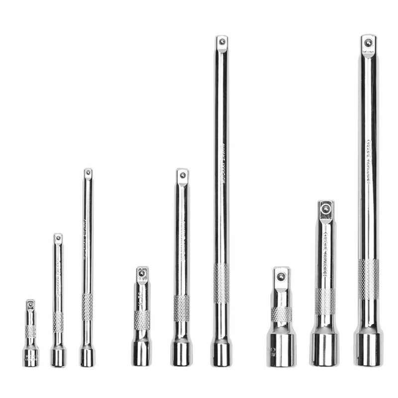 HORUSDY 9-Piece Socket Extension Bar Set, Ratchet Extension Bar Set,1/4", 3/8", and 1/2" Impact Drive Socket, Drive Tool Accessory, CR-V Steel Storage Tray - Image 1