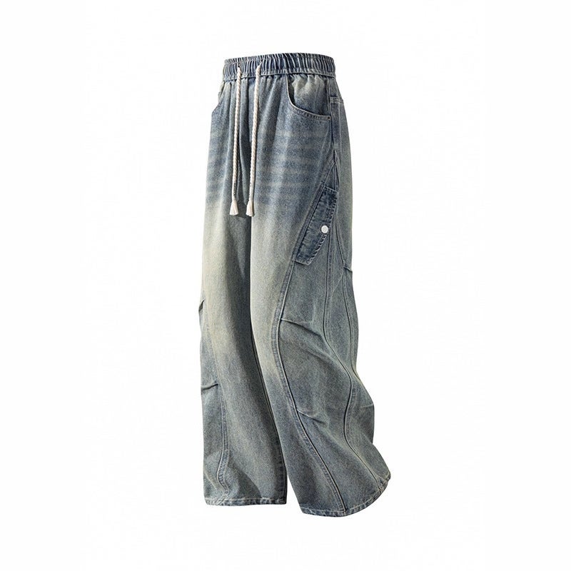 Unisex Classic Denim Jeans Loose Fit Daily Outdoor Wear - Image 1