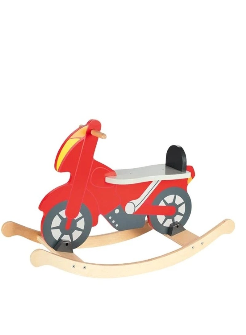 Wooden Rocking Motorcycle Size: 78 x 30.5 x 52 cm - Image 1