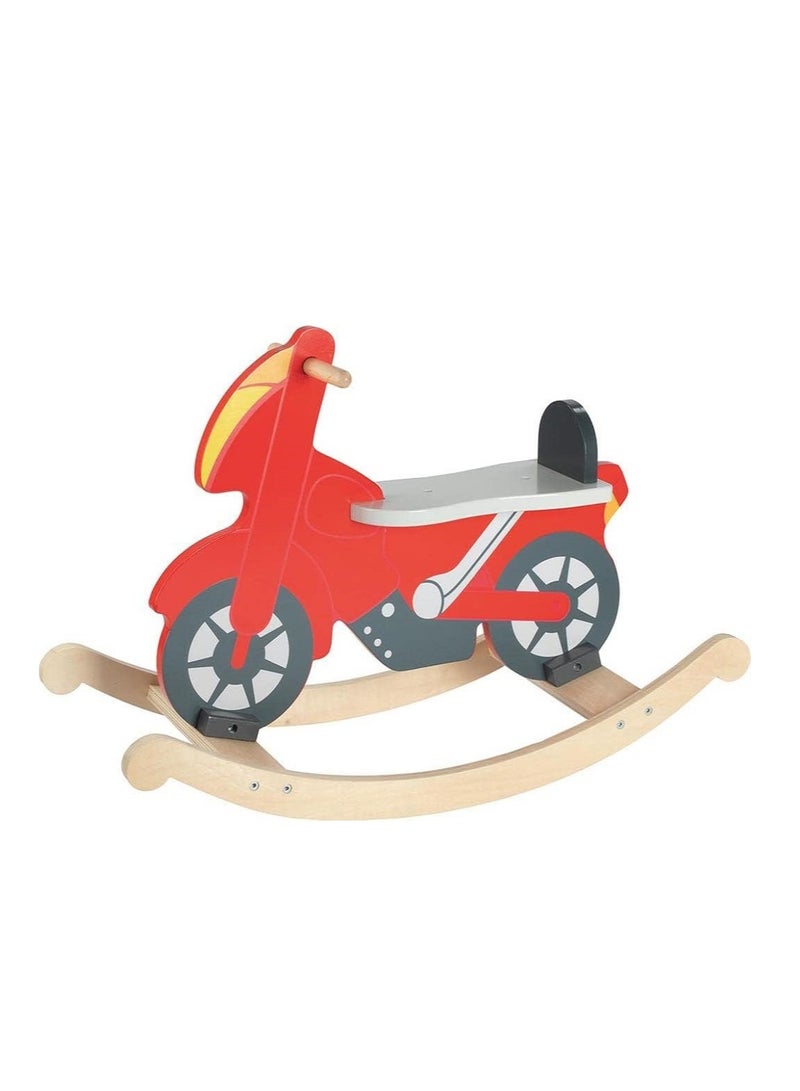 Wooden Rocking Motorcycle Size: 78 x 30.5 x 52 cm - Image 2