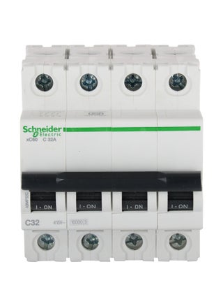 Schneider Electric Acti 9 32Ampere 4Pole C Curve MCB Polycarbonate Standard Size White FE_A9N4P32C - pzsku/Z4F7F401CDFFA517A6555Z/45/1748243788/bbadef89-1f2e-47b4-abfc-bff58d04e663