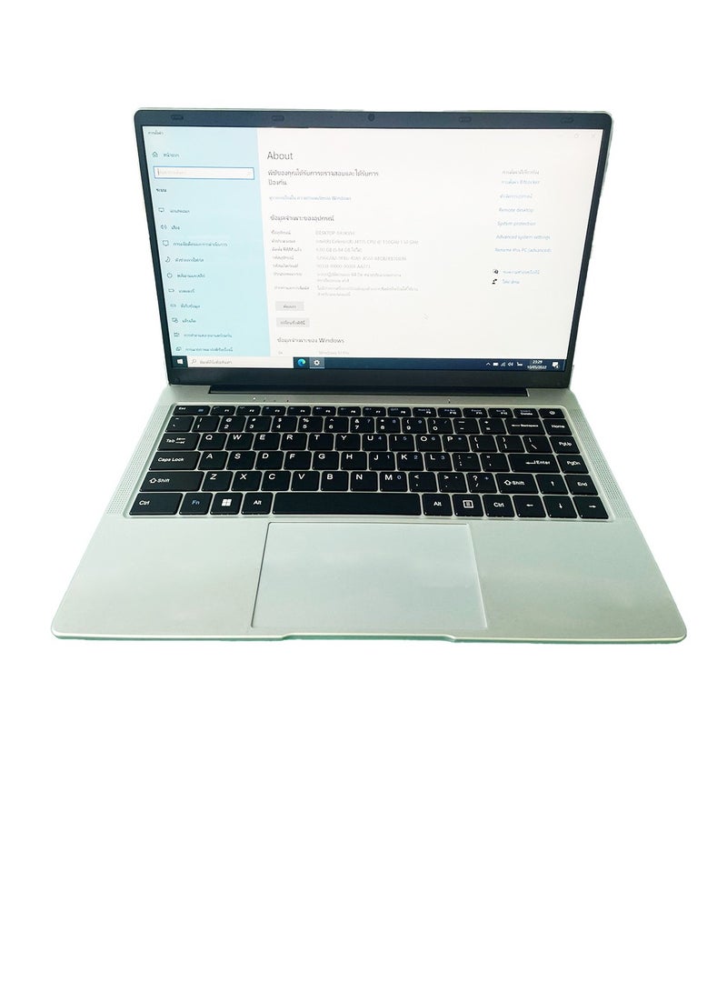 مول ويل حاسوب محمول مزود بشاشة عرض 14 بوصة، ومعالج Celeron N3710 وذاكرة وصول عشوائية سعة 8 جيجابايت/ذاكرة تخزين ثابتة سعة 128 جيجابايت/رسومات إنتل عالية الجودة الإنجليزية/العربية انزلاقي أسود - Image 5