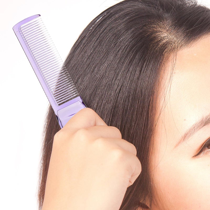 Portable Detangling Comb Set With Anti Static Fine Comb And Hair Bands For Travel 4Pcs - Image 5