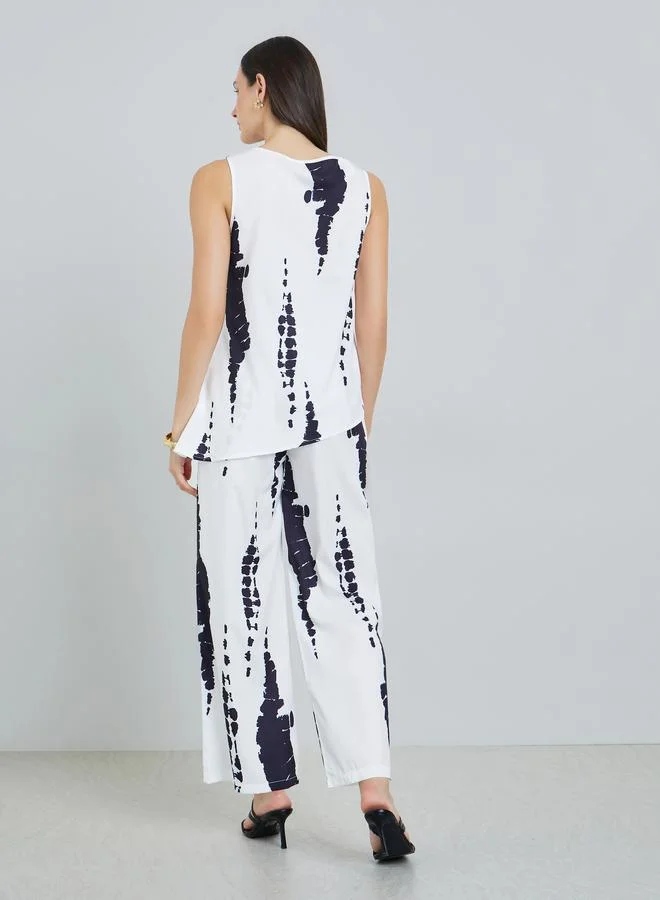 Take Two  Printed Sleeveless Top and Trousers Co-Ords for Women | Best Price UAE