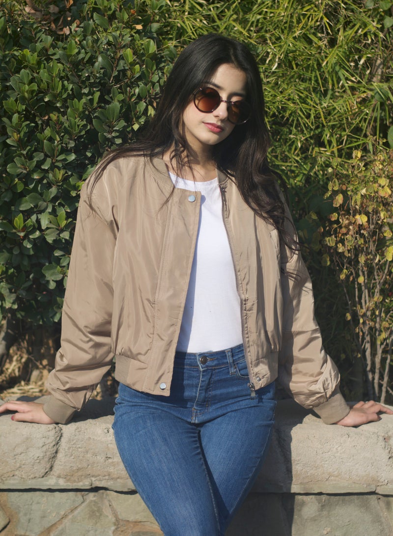 P FOR PRETTY Rose Gold Short Length Jacket - Image 4