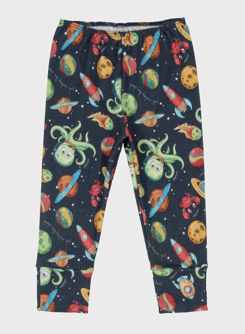 Up Baby Infant Space Print Sweatpants