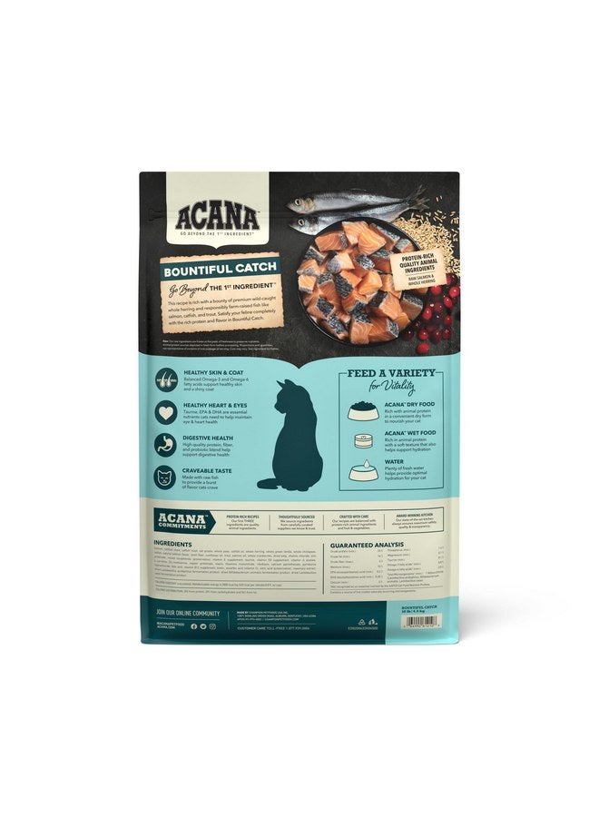 (أسنى) طعام القطط الجاف ACANA Bountiful Catch للقطط البالغة، وصفة سمك السلمون والرنجة الكاملة، طعام القطط السمكي، 10 رطل - Image 2