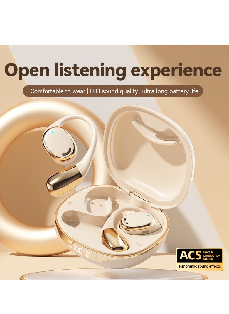 Generic - Bone Conduction Wireless Bluetooth Headphones – Open-Ear Sport Design, Long Battery Life, Noise Cancellation, Fast Charging, Bluetooth 5.4, Hi-Res Sound, TWS Earbuds - Image 1