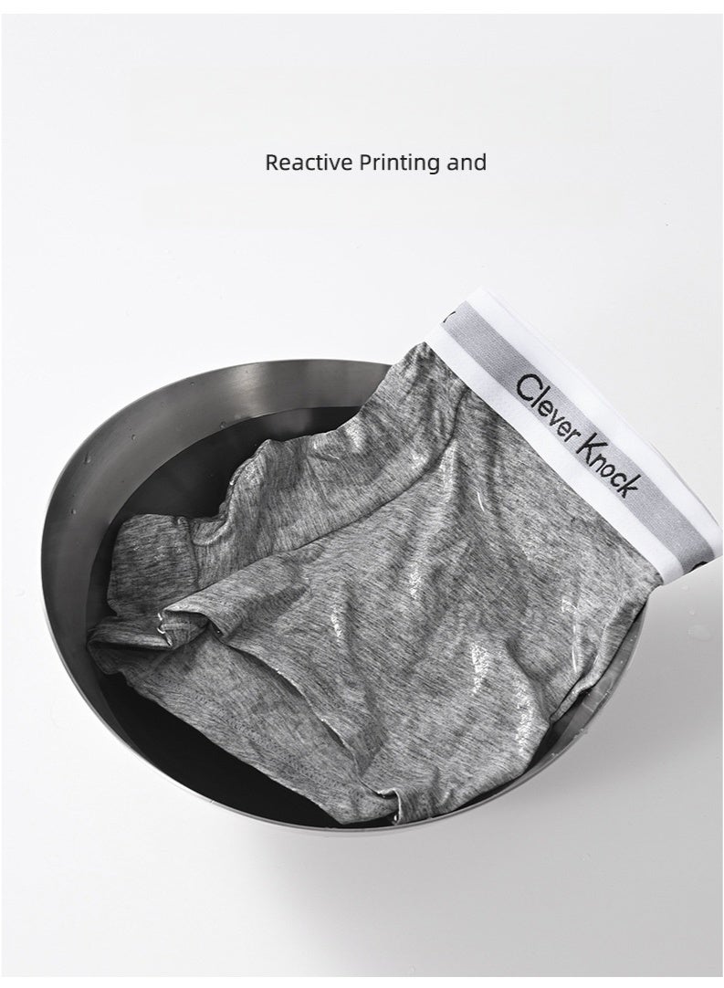 clever New pure cotton men's underwear, individually packaged (4 pairs) - Image 5