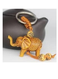 Generic Windfall Lucky Elephant Resin Pendant Keychain Car Key Ring Holder Bag Purse Decor Gift Keychain - 1 piece  - Image 2