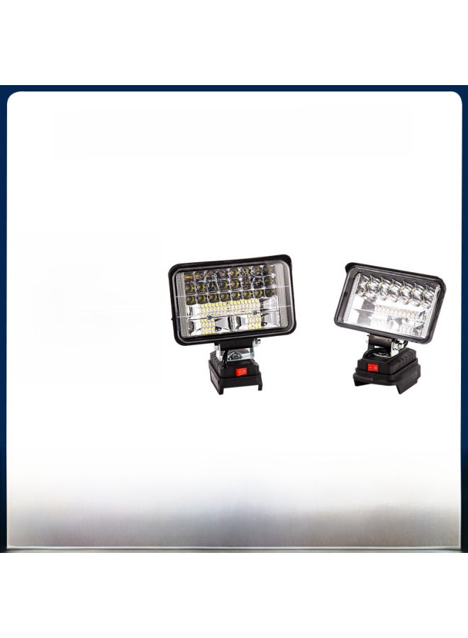 Loquat Kida Universal LED Lamp Outdoor Emergency Light Auto Repair Fishing Lighting (not Including Battery Pack)-Product Specifications:MT 4 Inch Lamp (square) Without Battery - Image 2