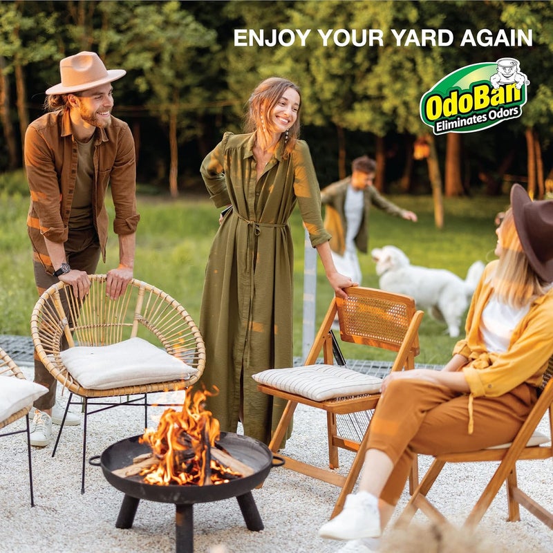 ODOBAN OdoBan Outdoor and Yard Odor Eliminator PlantFriendly Formula 32 Fluid Ounce Bottle with Hose End Sprayer 2Pack Clean Fresh Scent  - Image 5