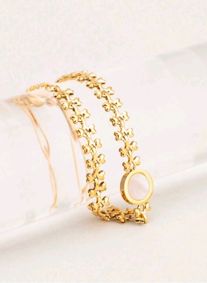 Attractives High Quality Stainless Steel Gold Plated Trendy Bracelet For Women - Image 2