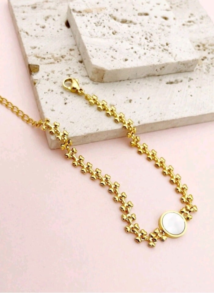 Attractives High Quality Stainless Steel Gold Plated Trendy Bracelet For Women - Image 5