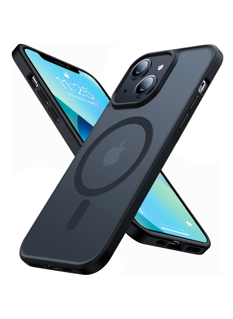 INFOSUN - iPhone 13 Case Cover Compatible with Magsafe Magnetic Designed Shockproof Case Translucent Matte Protective Cover Back Hard Cases with Magnet for iPhone 13 - Image 1
