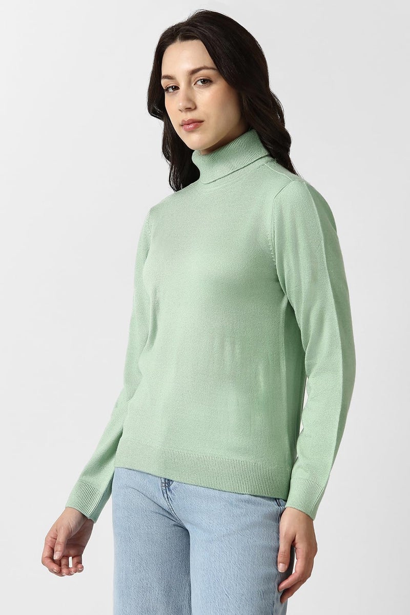 Van Heusen_Womens__Sweater_(VWSWURGF121403_Light Green_2XL) - Image 2