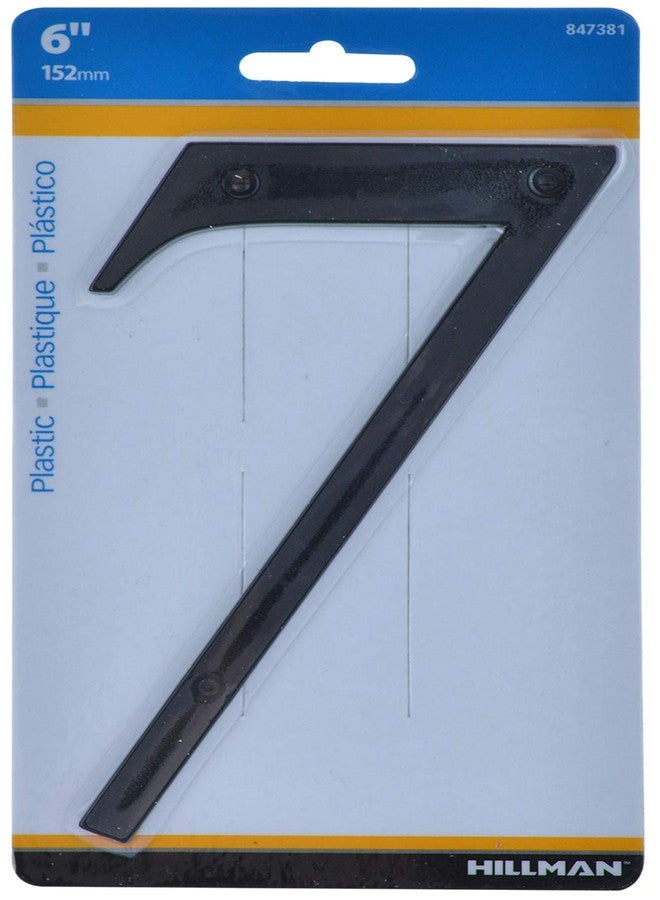 Hillman 847381 Black House Number 7, 6-Inch Nail Plastic - Image 2