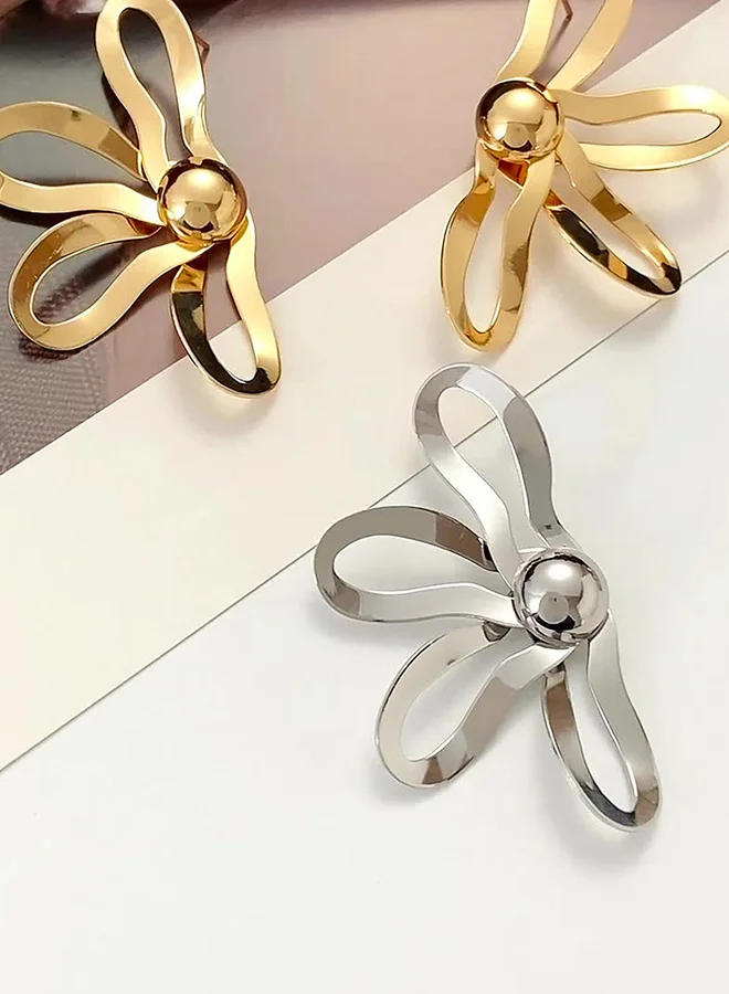 Take Two Big Hollow Flower Earrings