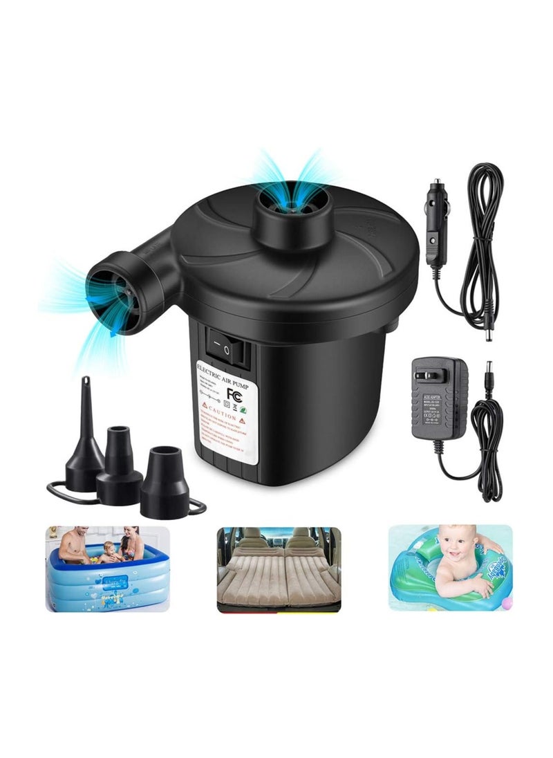 Techshare Air Pump for Air Mattress, Air Mattress Pump for Inflatables, Quick Fill Inflator Deflator Air Pump Perfect for Outdoor Camping Inflatable Boat Blow Up Pool Water Toy Car Air Bed  - Image 1