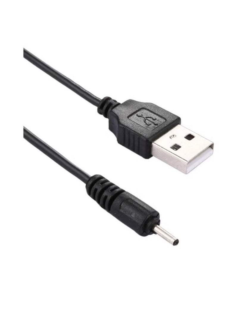 USB To 2.0mm DC Charging Cable Black  - Image 2