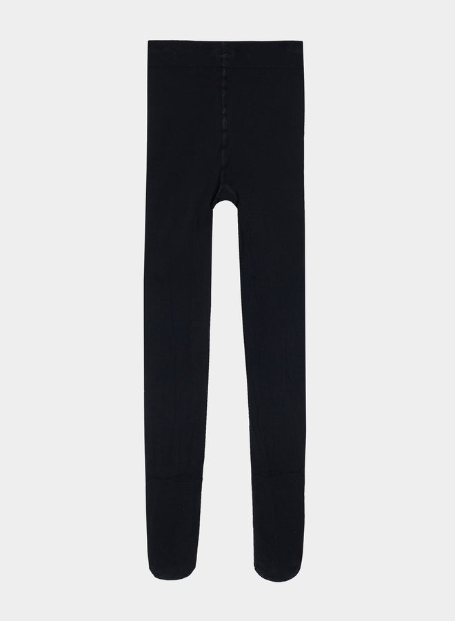 Styli Girls Black Plain Stockings - Image 1