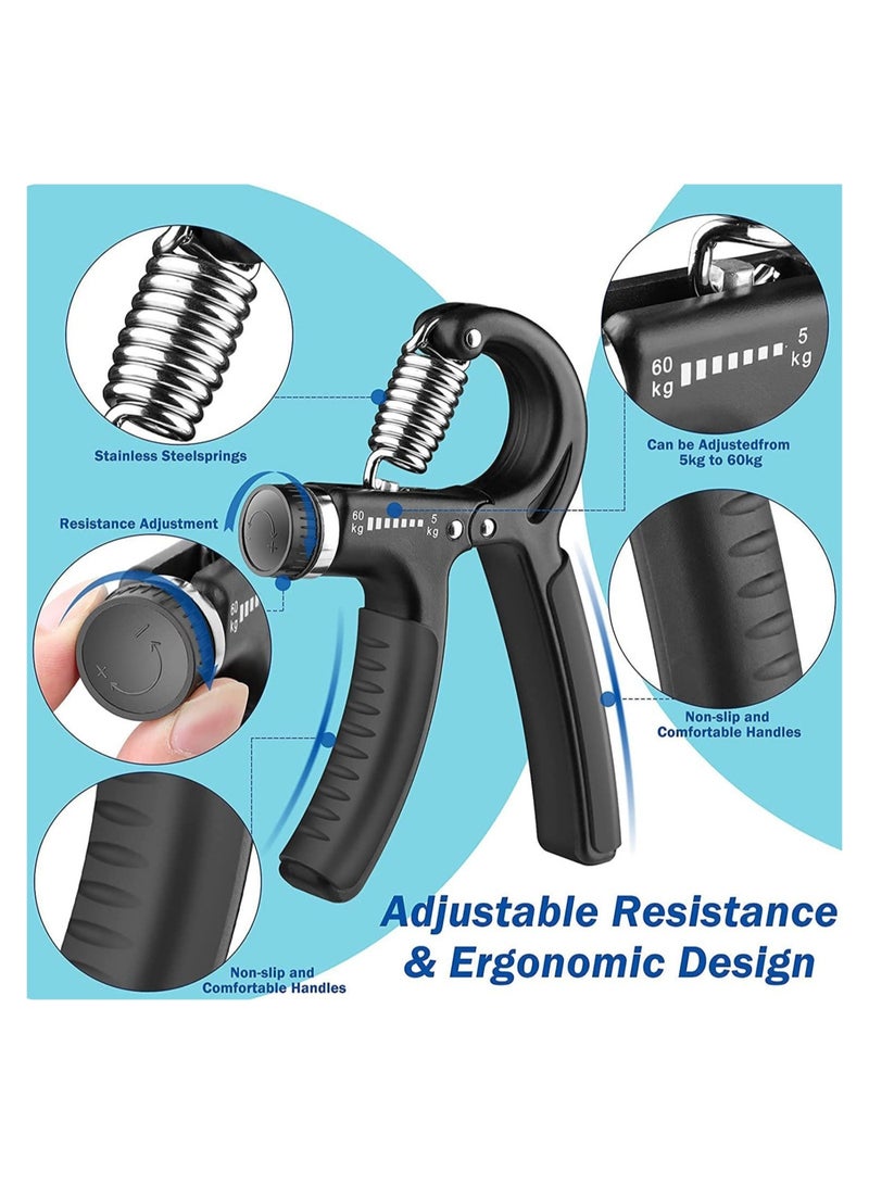 إلترازون Hand Grip Gripper Strength Training Forearm Muscle Wrist Exerciser Developer - Image 2