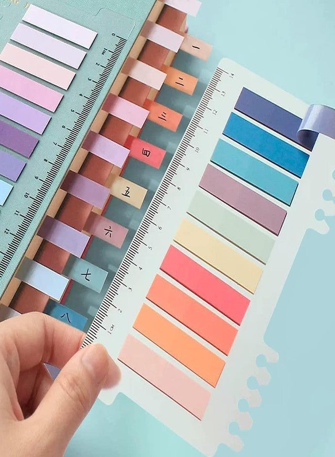 CLOSAL® Sticky Tabs Index Tabs Book Tabs Transparent Sticky Notes Writable and Multifunctional Tabs with Ruler Reminder Tabs for Page Markers or Book Reading Notes (Sticky Notes 5 Packs | 800 Pcs) - Image 3