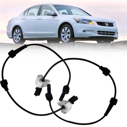 HHGKPVX ABS Wheel Speed Sensor Rear Left Right Compatible with 2008-2012 Honda Accord 2009-2014 Acura TSX Driver Passenger Side ABS Sensors 57470-TA0-A02 57470-TA0-A03 2Pcs - Image 1