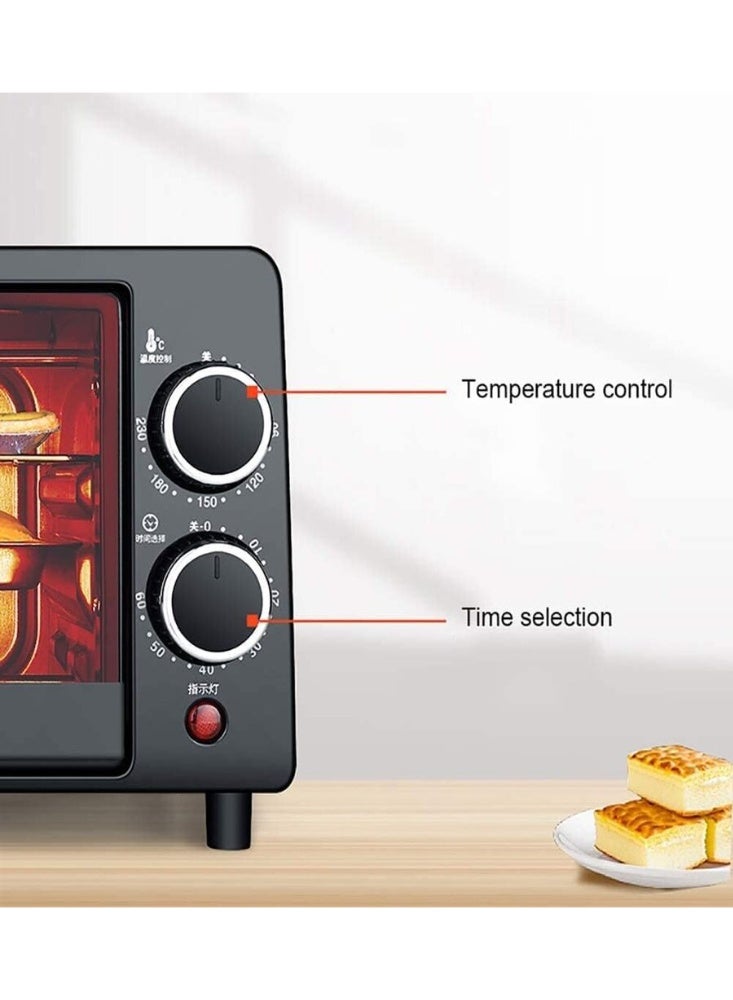 Dessini Regina OR-2110 Compact Electric Oven 12L 800W With Timer And Temperature Control Black - Image 4