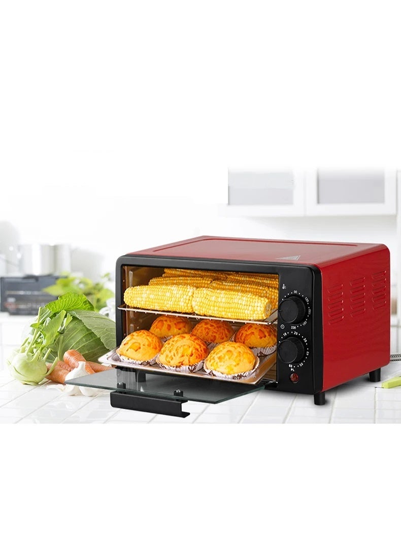 Dessini Regina OR-2110 Compact Electric Oven 12L 800W With Timer And Temperature Control Black - Image 1
