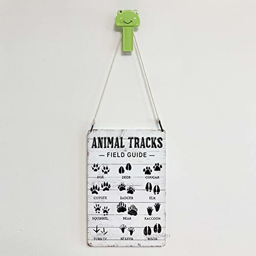 CrazySign Animal Tracks Field Guide Sign Log Cabin Wall Decor, Forest Hunting Decor, Boy Nursery Decor 8 x 12 Inch (211) - Image 3