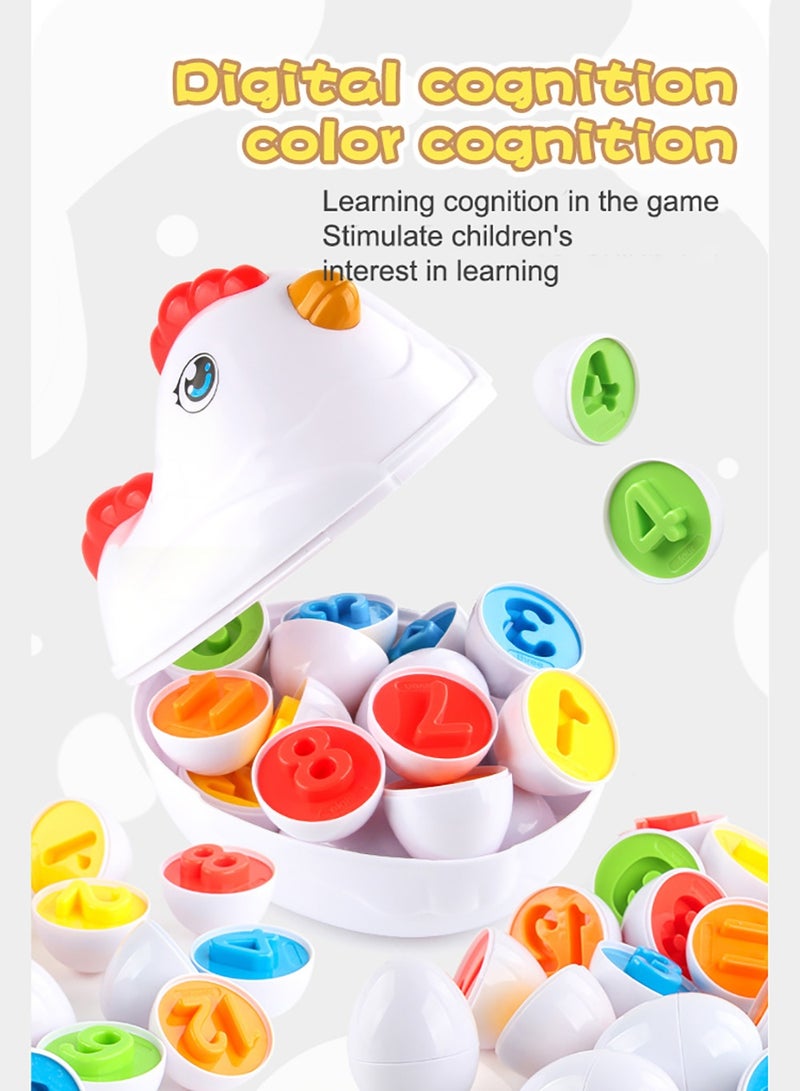 مس تيارا لعبة مطابقة الأرقام الممتعة، لعبة مطابقة البيض من مونتيسوري، 12 بيضة لعبة واقعية بتصميم آمن للأطفال، مجموعة ألعاب مطابقة البيض، ألعاب التعرف على الأرقام للأطفال، ألعاب مونتيسوري التعليمية المبكرة، لعبة السفر، ألعاب تعليمية للأطفال البنات والأولاد، هدية مثالية للأطفال - Image 4